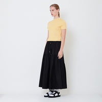 Women Midi Skirt - Black - SW2504085B