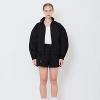Women Hooded Jacket - Black - SW2504087B