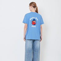 Women Graphic Oversized Top - Royal Blue - SW2505090C