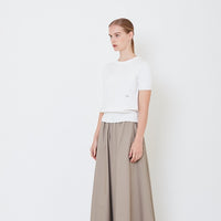 Women Knit Top - Off White - SW2505093A