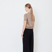 Women Knit Top - Brown - SW2505093C
