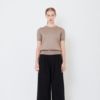 Women Knit Top - Brown - SW2505093C