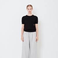 Women Knit Top - Black - SW2505093D