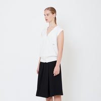Women Knit Vest - Off White - SW2505094A