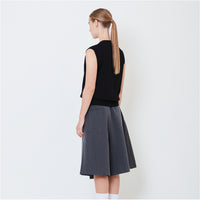 Women Knit Vest - Black - SW2505094B
