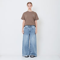 Women High Waist Long Jeans - Light Blue - SW2505096A