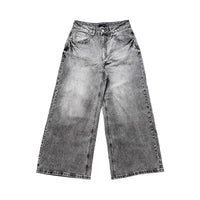 Women High Waist Long Jeans - Grey - SW2505096B