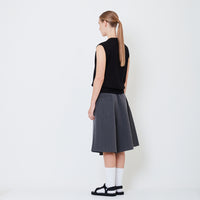 Women Pleated Shorts - Grey - SW2505100A