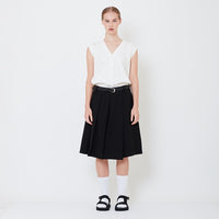 Women Pleated Shorts - Black - SW2505100B