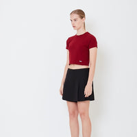 Women Cropped Top - Maroon - SW2506103D