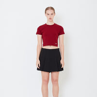 Women Cropped Top - Maroon - SW2506103D