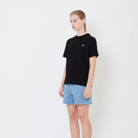 Women Embroidery Essential Top - Black - SW2506104D