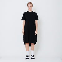 Women Combined Midi Dress - Black - SW2506106B
