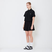 Women Elastic Waist Shorts - Black - SW2506111B
