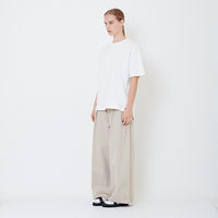 Women Pleated Long Pants - Light Grey - SW2506114A