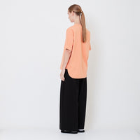 Women Pleated Long Pants - Black - SW2506114B