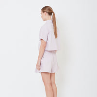 Women Cotton Shirt - Dusty Purple - SW2506115A