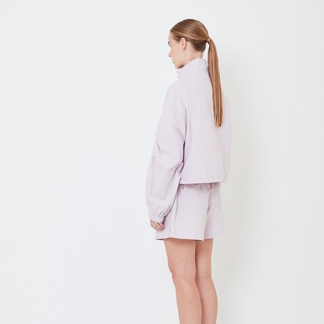 Women Drop Shoulder Jacket - Dusty Purple - SW2506118A