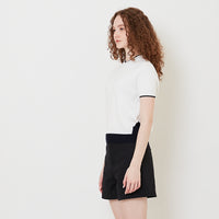 Women Contrast Knit Top - Off White - SW2508125A