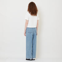 Women Straight Cut Jeans - Light Blue - SW2508129A