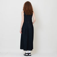 Women Denim Midi Dress - Navy - SW2508136A