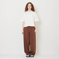 Women Barrel Leg Long Pants - Brown - SW2509142B
