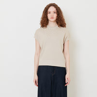 Women Knit Top - Sand - SW2509144B