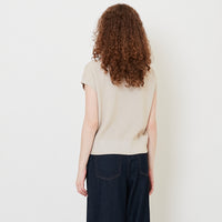 Women Knit Top - Sand - SW2509144B