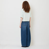 Women Barrel Leg Jeans - Blue - SW2509151A