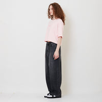 Women Barrel Leg Jeans - Black - SW2509151B