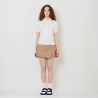 Women Overlap Skort - Khaki - SW2510167A