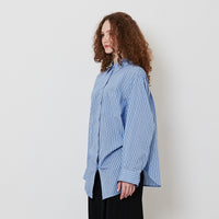 Women Long Sleeve Shirt - Blue - SW2510168B