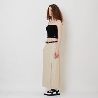 Women Maxi Skirt - Light Khaki - SW2510169A