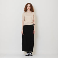 Women Maxi Skirt - Black - SW2510169B
