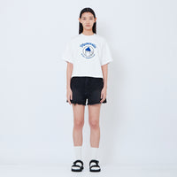 Women Denim Shorts - Black - SW2603080D
