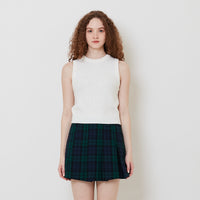 Women Sequin Knit Tank Top - Off White - SW2511183A