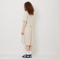 Women Combined Polo Dress - Light Khaki - SW2511187A