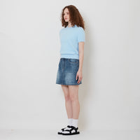 Women Denim Skirt - Light Blue - SW2511189A
