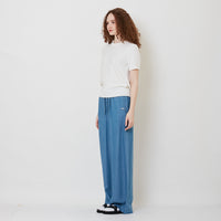 Women Elastic Wide-Leg Jeans - Blue - SW2511190A