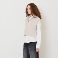 Women Turtle Neck Knit Top - Light Khaki - SW2511198A