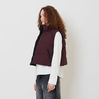 Women Puffer Vest - Black - SW2511202A