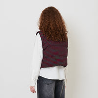 Women Puffer Vest - Black - SW2511202A