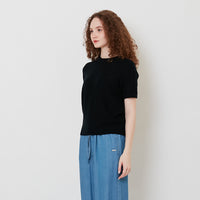 Women Sequin Knit Top - Black - SW2511235C