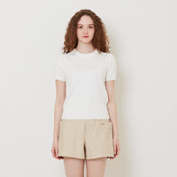 Women Cable Knit Top - Off White - SW2512210A