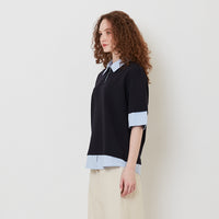 Women Combined Polo Top - Navy - SW2512212B