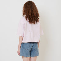 Women Mandarin Collar Blouse - Light Pink - SW2512228A