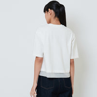 Women Combined Top - Off White - SW2601010A