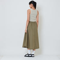 Women Combined Maxi Dress - Green - SW2601011A