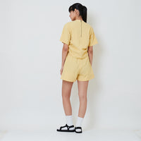 Women Nylon Shorts - Yellow - SW2601016A
