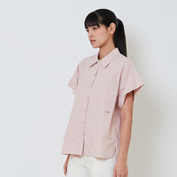 Women Oversized Shirt - Pink - SW2601017B